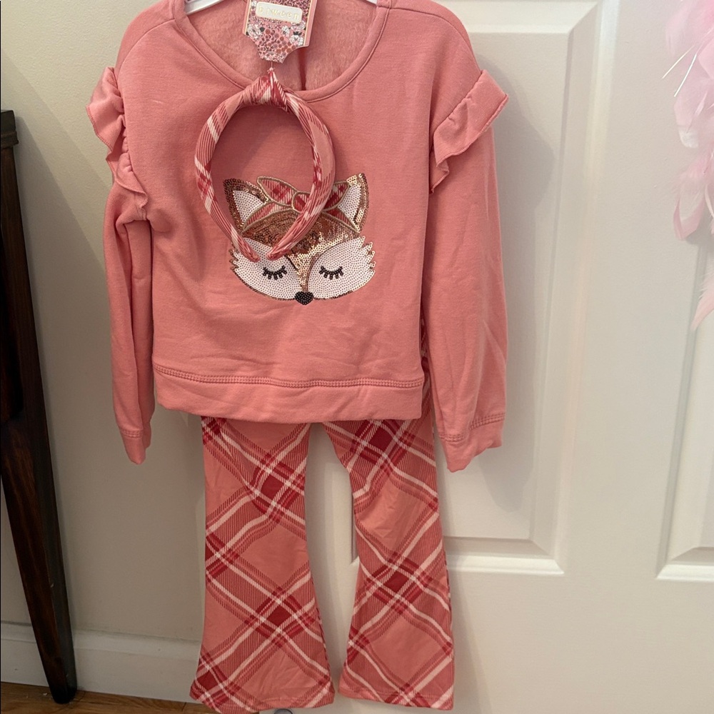 btween Pink and Red Striped Outfit